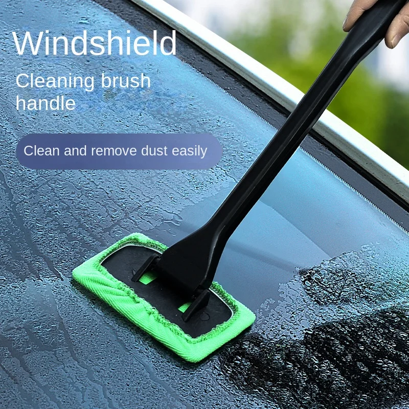 Car Window Cleaner Brush Kit Windshield Cleaning Wash Tool Inside Interior  Auto Glass Wiper With Long Handle Car Accessories - AliExpress