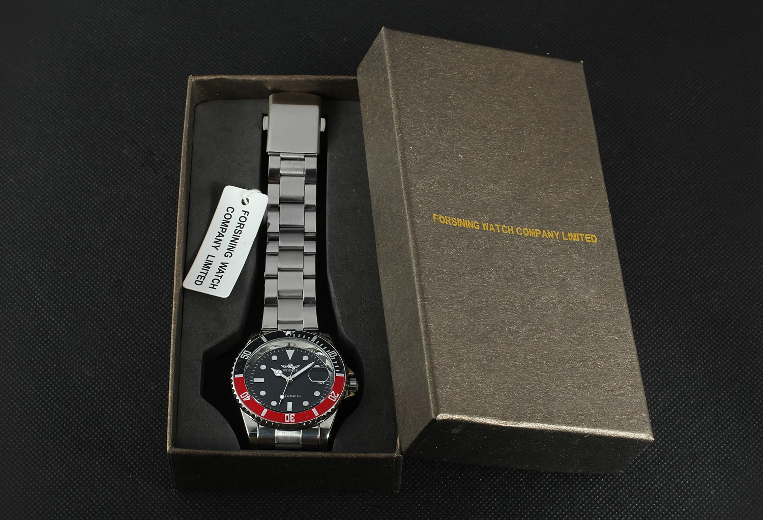 WINNER Classic Mechanical Watches Luxury Brand Business Automatic Watch for Men Rotatable Bezel Luminous Dial Steel Strap Clock