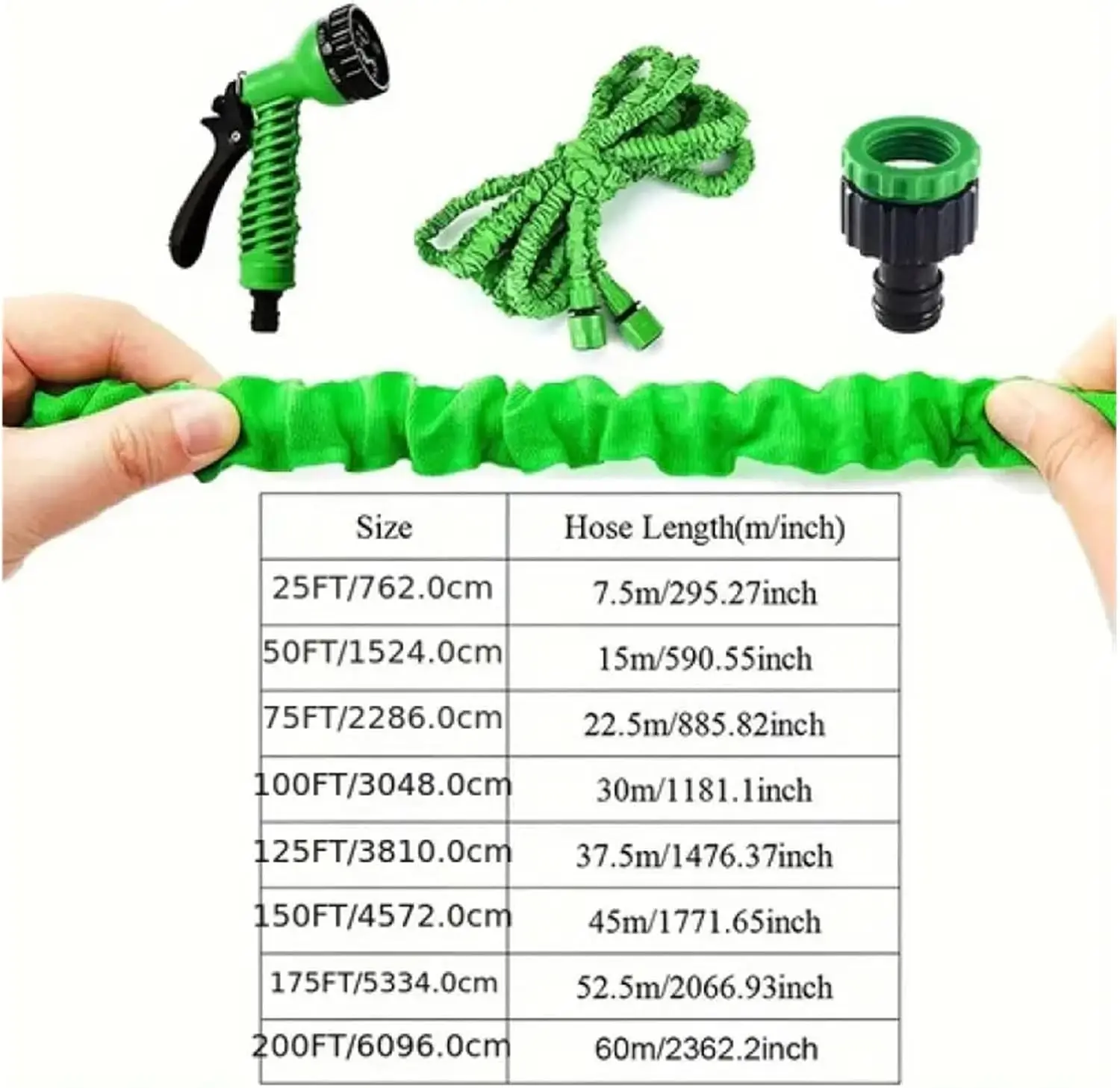 Expandable Magic Hose High Pressure Water Gun for Home Lawn Yard