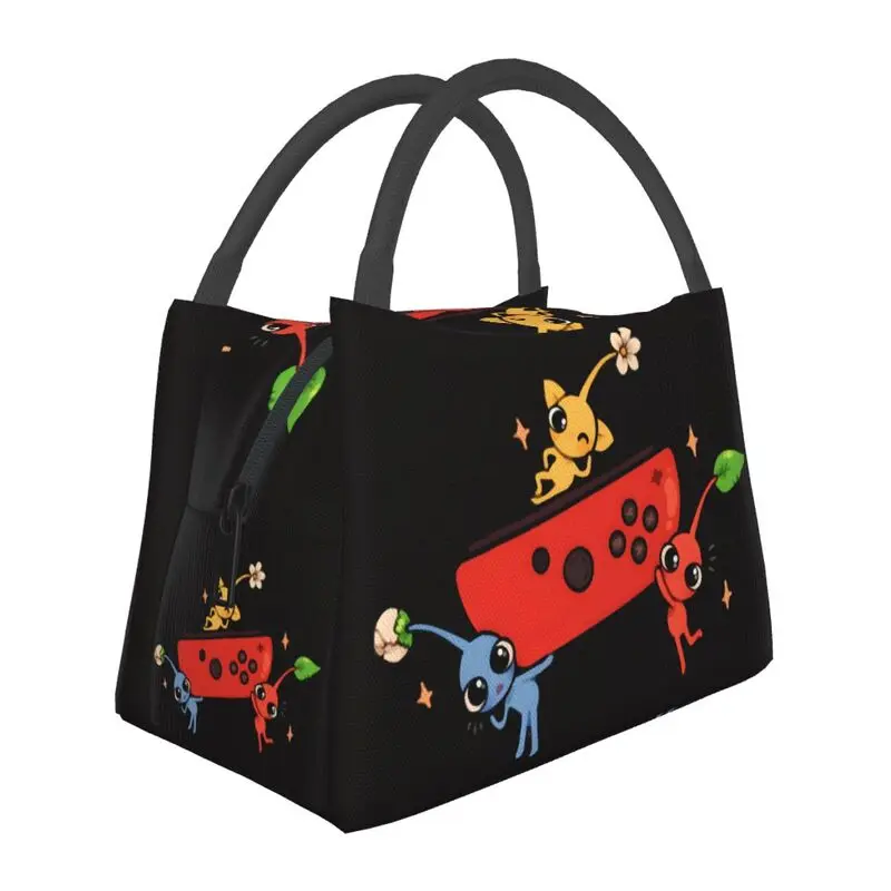 

Стратегические видеоигры Pikmin Meme изолированная сумка для обеда для работы офиса мультяшная анимация многоразовый охладитель термальный бенто коробка для женщин