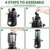 PUkomc Juicer Machines, Cold Press Juicer with 4.25'' Large Feed，Slow Masticating Machines Chute Fit Whole Vegetable And Fruit 5