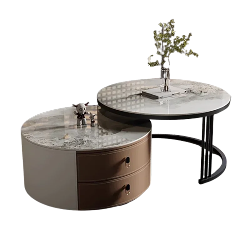 

Living Room Storage Coffee Tables Luxury Round Wood Nordic Coffee Tables Design Modern Muebles Para El Hogar Home Furniture