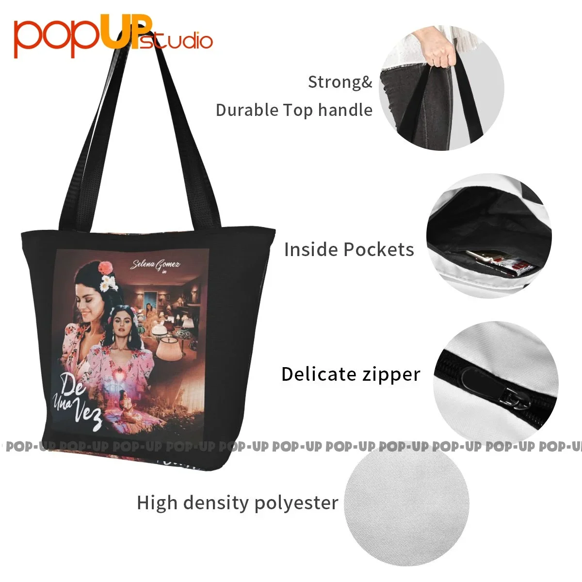 Selena Gomez De Una Vez Retro Handbags Convenient Shopping Bag Crossbody Bag