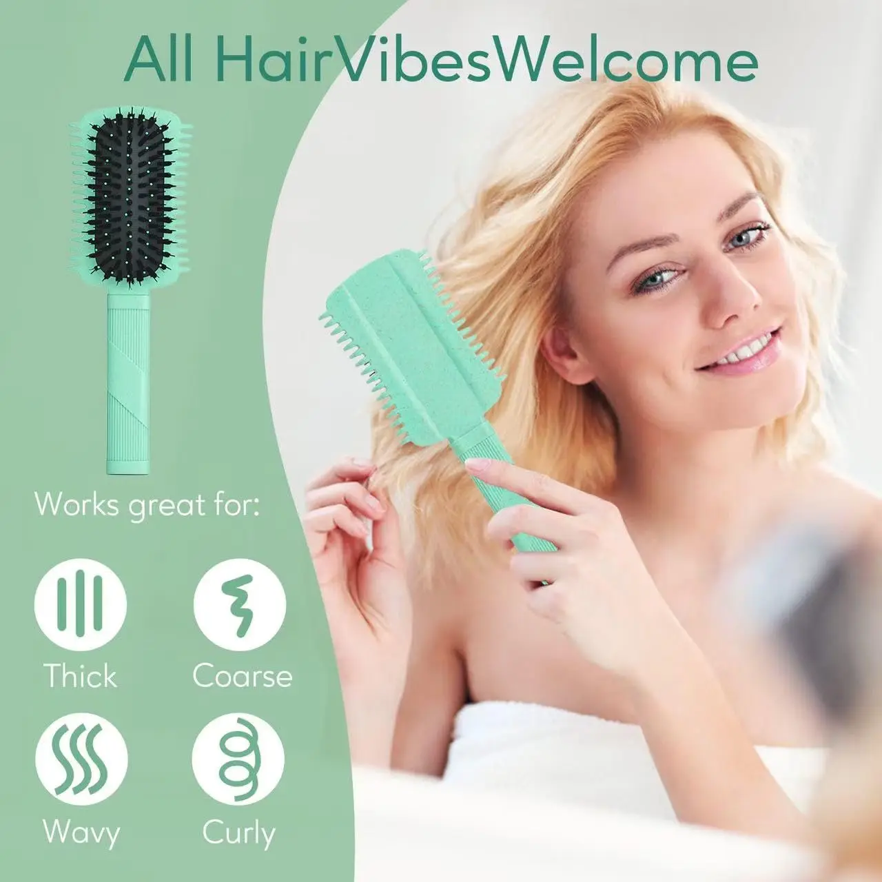 Curl Define Brush,Bounce Brush for Curl Define Hair,Volume Curly Hair Brush Shaping and Style Women's Curls Style 4