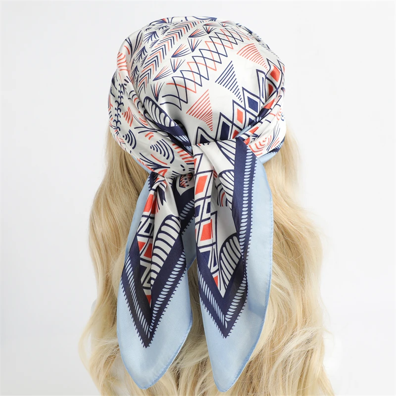 Wholesale High Quality 2022 New Women Silk Square Scarf 70*70CM Head Wraps  Light Luxury Fashion Office Ladies Neck Tie Scarf Hair Bandanas From  m.