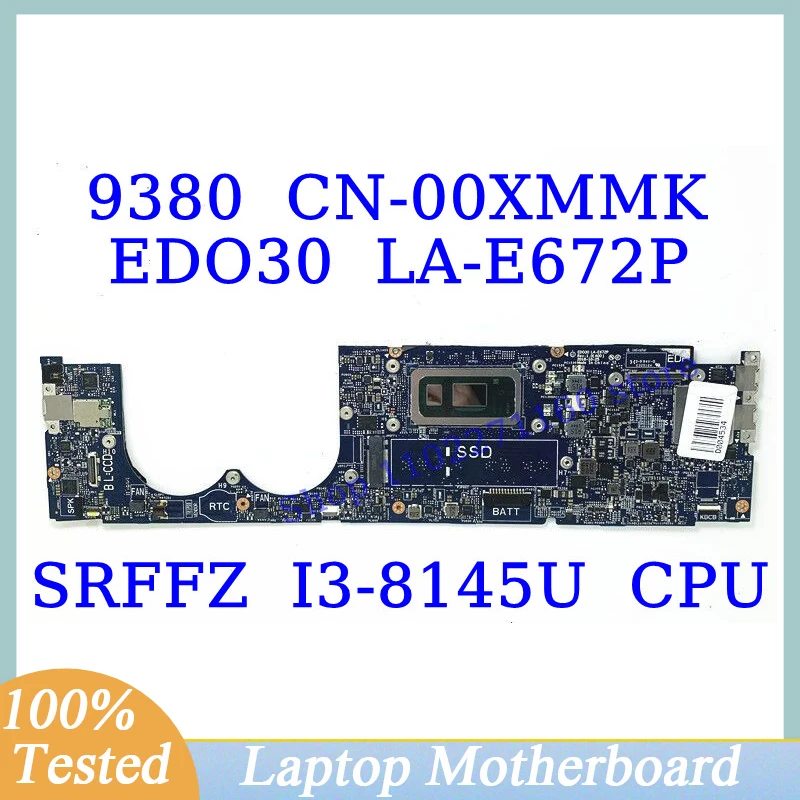 

CN-00XMMK 00XMMK 0XMMK для DELL 9380 с процессором SRFFZ I3-8145U