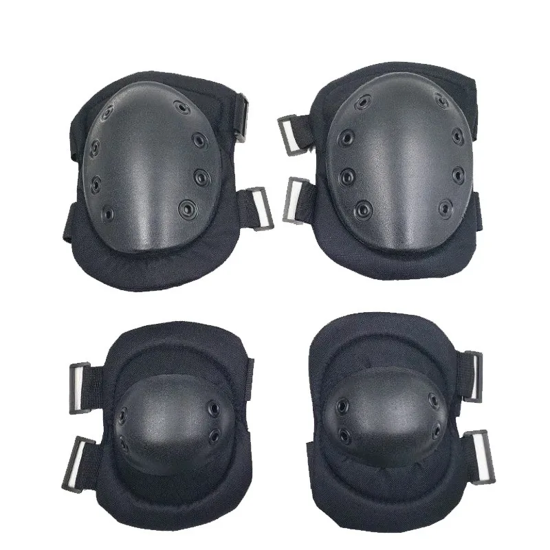 

CS Black Eagle Тактический комплект защиты колена и локтя из четырех предметов для активного отдыха альпинизма и езды на велосипеде Спортивное защитное оборудование