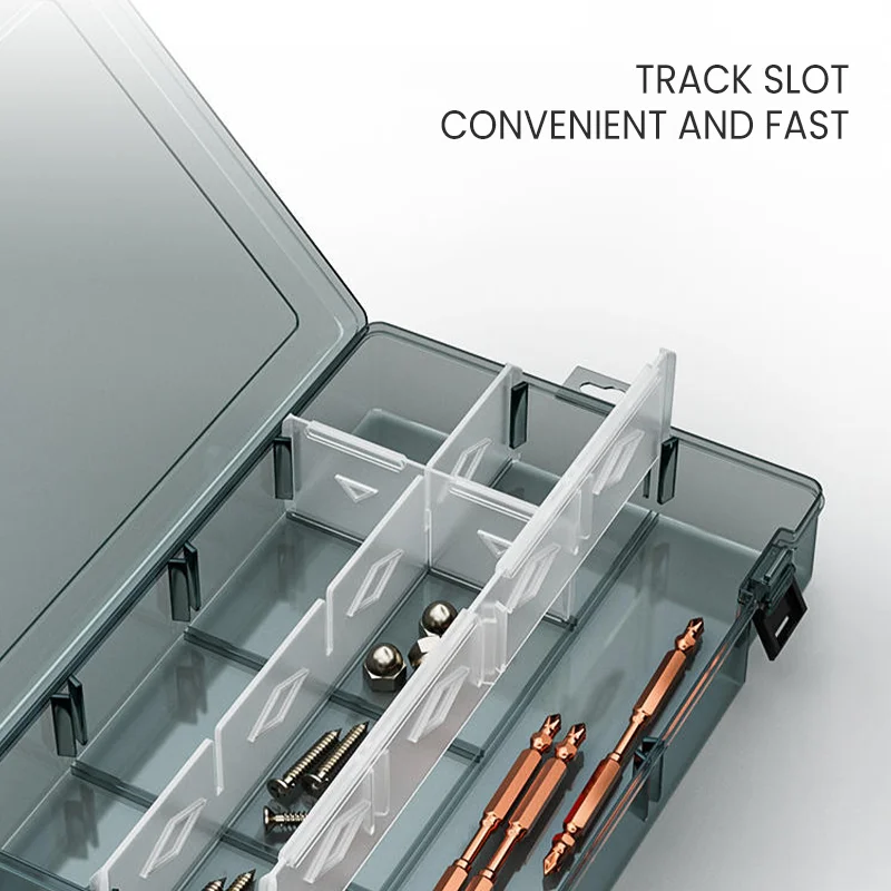 

AIRAJ Multi space parts box, electronic accessories, small parts storage box, household screw box, multifunctional toolbox