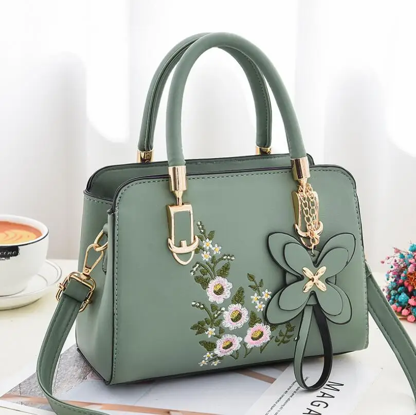 

Small fresh embroidered small square bag 2020 new fashion women handbag casual one-shoulder bags diagonal female bag women A306#