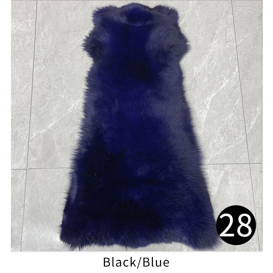 Real Fox Fur Jacket, Natural Fur Coat, Big Shawl Collar, Cropped