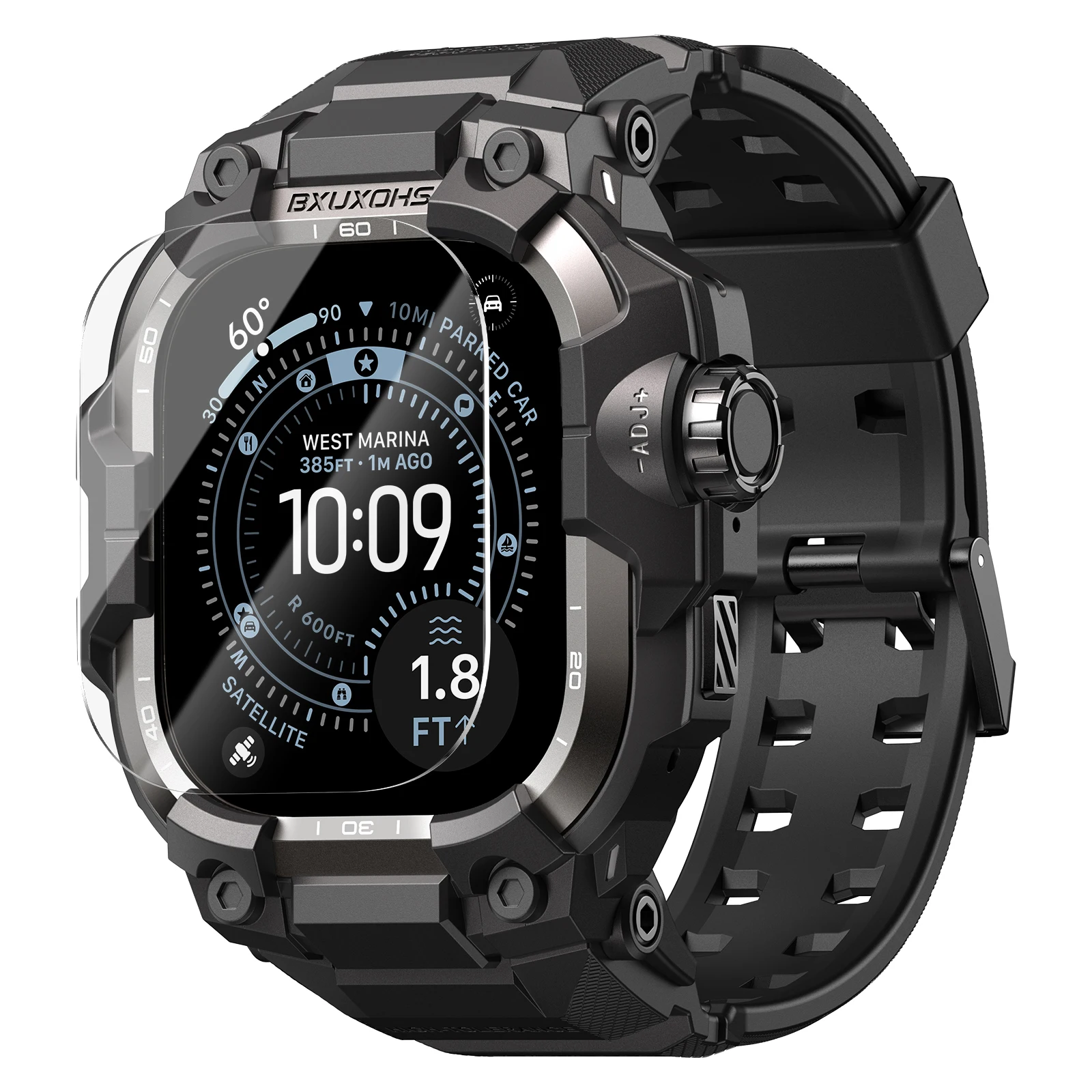 Rugged Shockproof Apple Watch Protective Bumper Cover