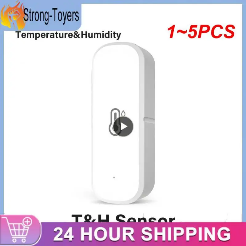 

1~5PCS Tuya ZigBee Smart Temperature And Humidity Sensor Battery Powered ZigBee Smart Home Security Work With Alexa Home