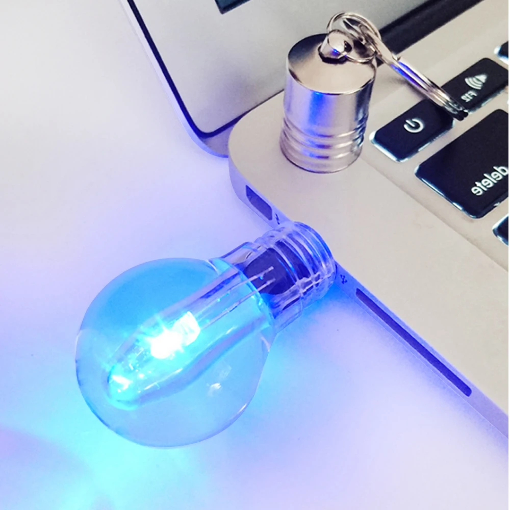 thumbnail image 1 of Memoria USB de 128 GB, 64 GB, 32 GB, 16 GB y 4 GB con luz LED azul, dispositivo de memoria USB, regalo de fotografía, 1 of 5