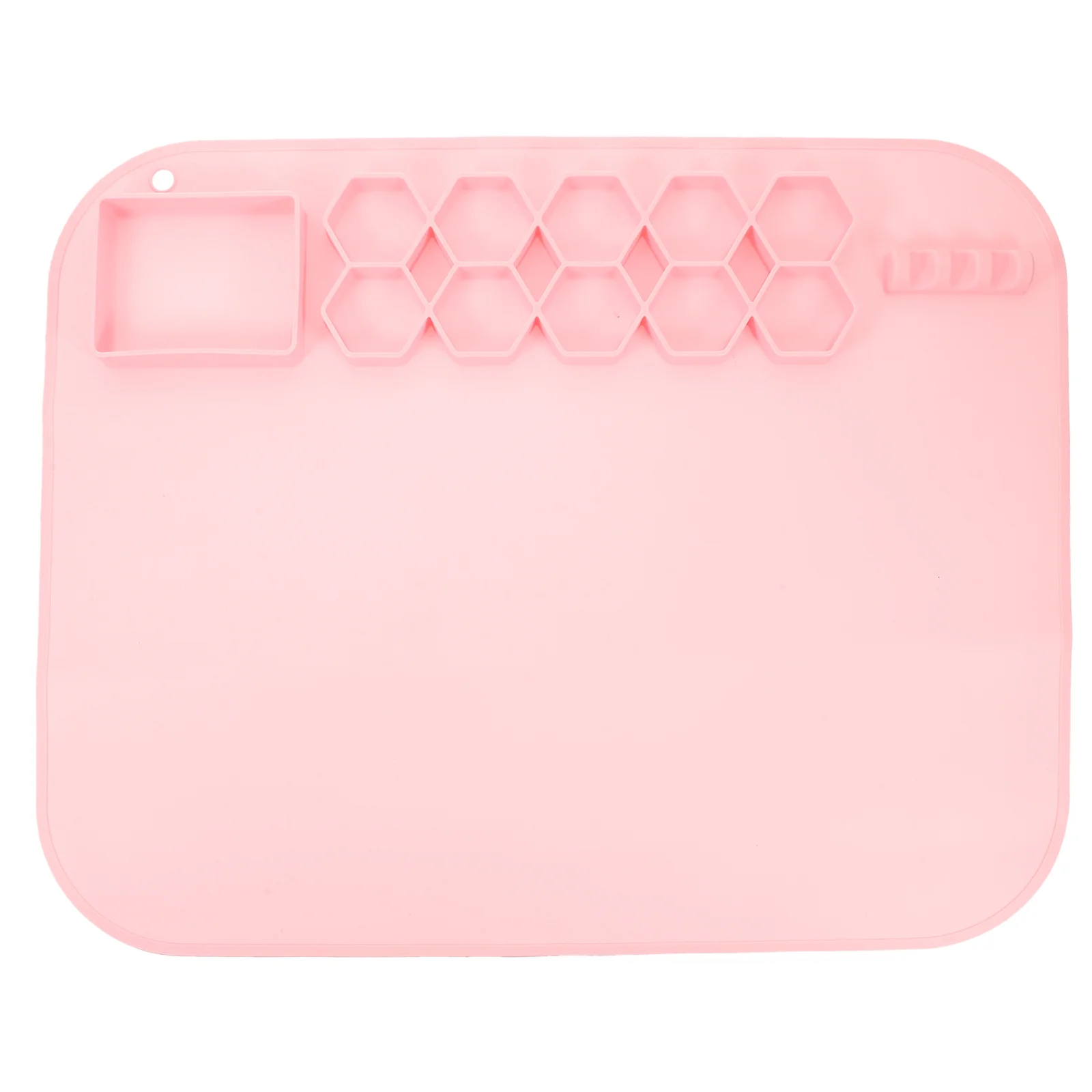 Pink Washable Painting Pad Silicone Craft Mat Kids Art Supplies Palette Non Stick Diy Multipurpose Board Lightweight Portable