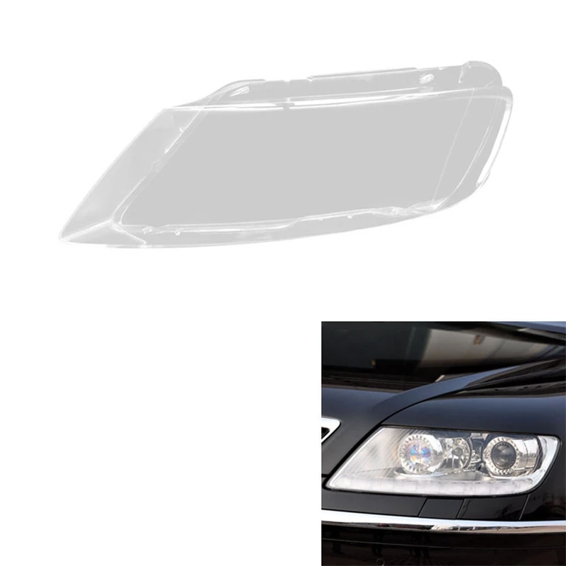 

Car Headlight Shell Lamp Shade Transparent Lens Cover Headlight Cover For VW Phaeton 2004-2010