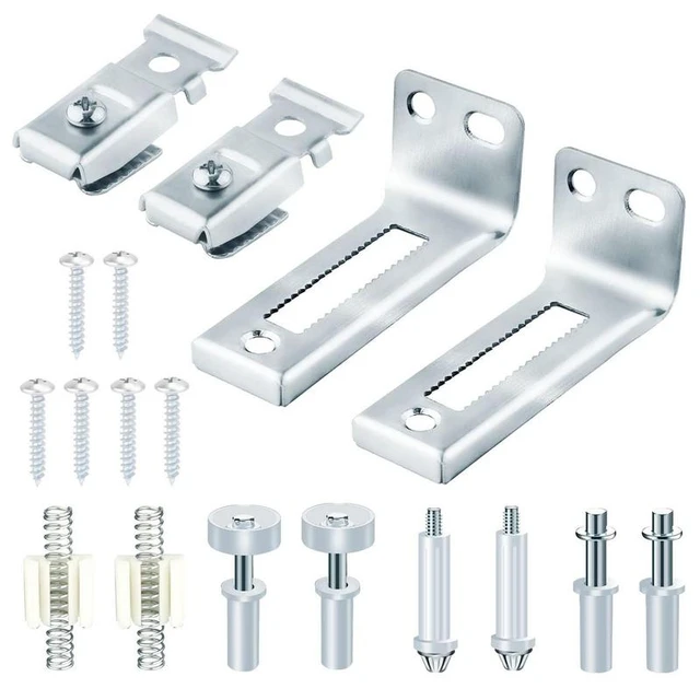 Kit de reparación de puertas plegables, Kit de herrajes para puertas  correderas plegables, paquete de 18 - AliExpress