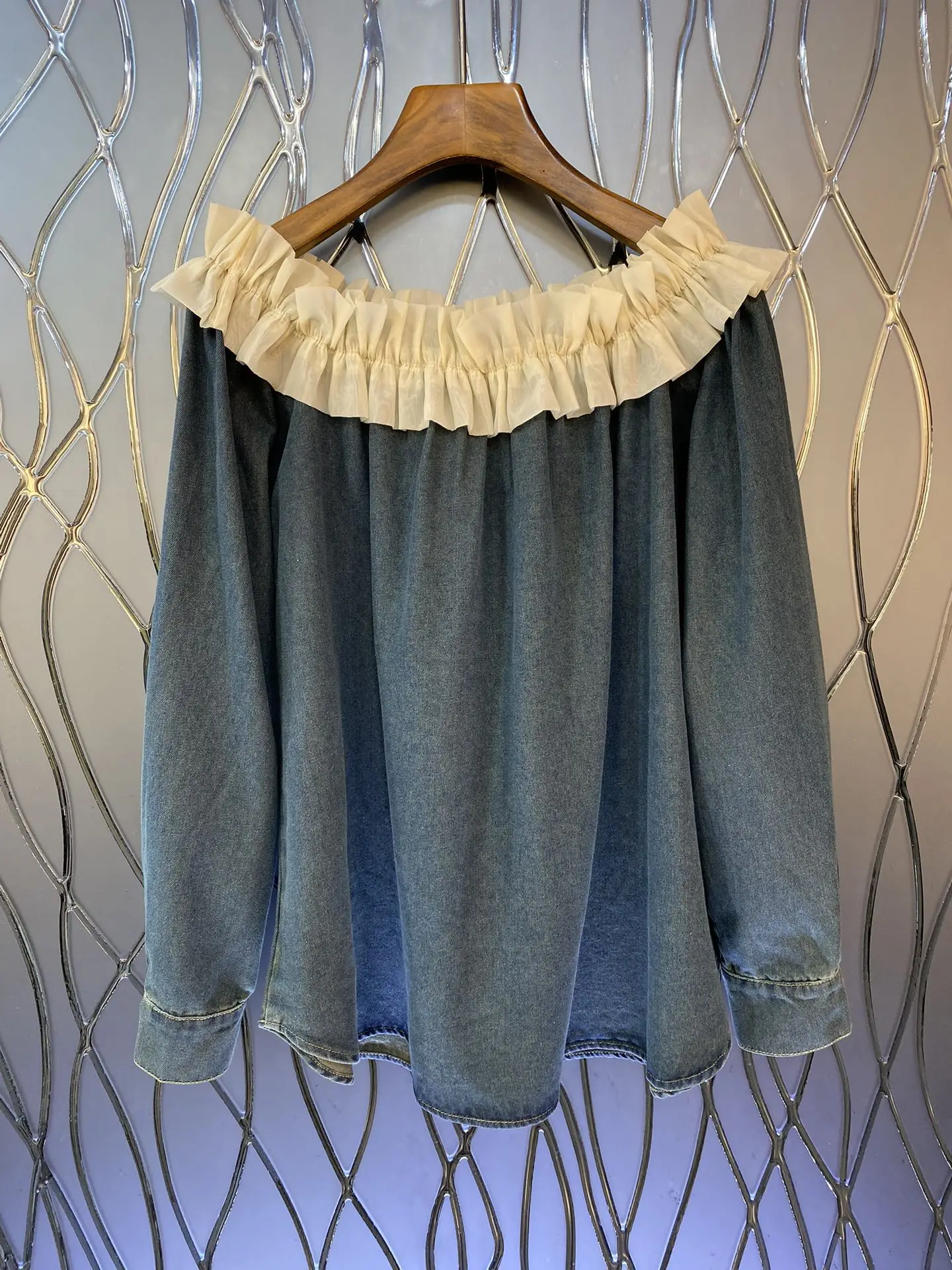 

2023 Autumn/Winter Fashion New Women's Clothing Ruffled top 0912