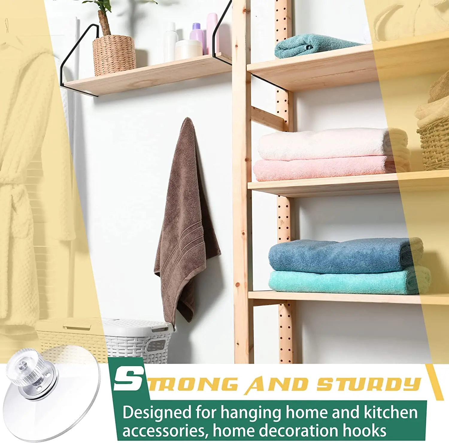 5Pcs 32/41/53mm Glass Sucker Wall Hanger Suction Pads with Thread M4 Clear Screw Hooks Suction Cup Toothbrush Holder for Window