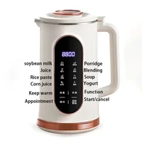 Machine à lait de soja électrique multifonction de 1500ml, avec grand écran tactile, mélangeur à 10 lames, mélangeur et machine à lait de noix 3