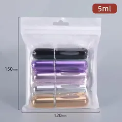 Set of 5 Portable Mini Refillable Perfume Atomizer Bottles - 5ML Spray Containers (5Pcs - 5ml)