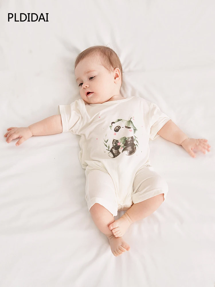 

Baby onesie Summer thin short-sleeved baby clothes pure cotton crawling clothes newborn baby headless boneless clothes