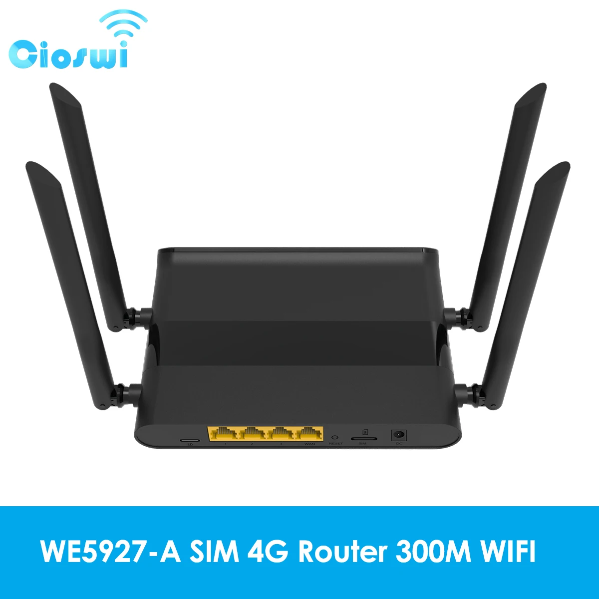 Router Per Sim Card 4G 300Mbps 1200Mbps Wifi Extender Ripetitore Wireless Internet A Lungo Raggio Ec200Teuha Modem Sd 3 * Lan Per 32 Utenti