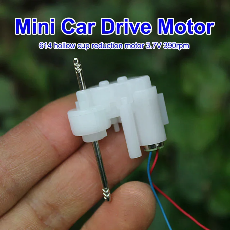 Mini moteur à engrenages sans noyau 614 DC 3.7V 390 tr/min