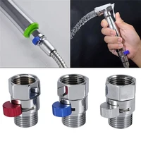 Shower Head Quick Switch Alloy Hot And Cold Water Inlet Valve Bathroom Water Heater Stop Valve Switch With Water Stop Regulator 1