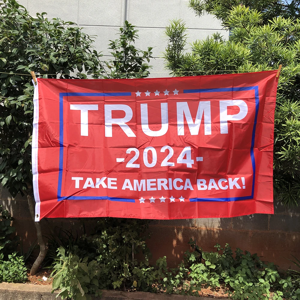 Z-One Flag 90 X150Cm Poliestere Di Alta Qualità Appeso Donald 2024 Take America Back Trump Flag Donald For President Usa