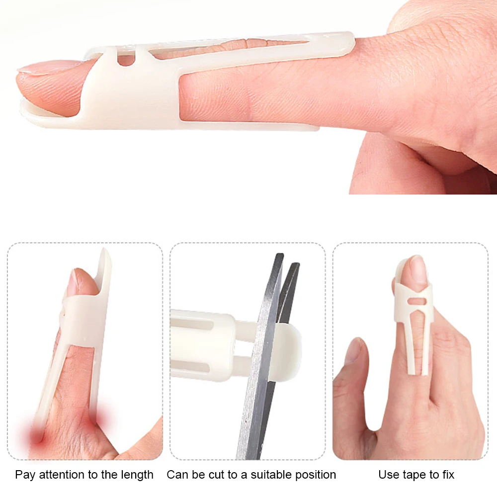 Finger Splints Mallet Finger Brace Plastic Finger Support Immobilizer Joint Protection Injury Mallet Finger Osteoarthritis Pain