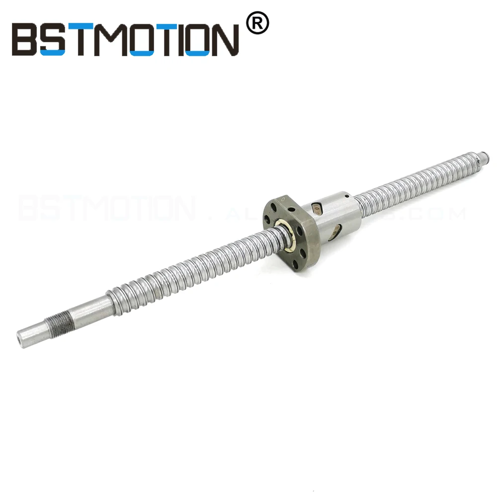Ballscrew 2005 400mm 1000mm 1280mm C7 Rolled Ball Screw With U