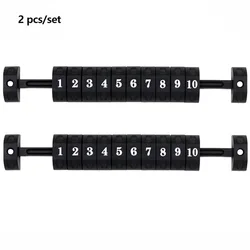 Universal Foosball Scoreboard Counter Set - 2 Pieces Replacement (Black)