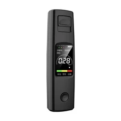 Portable Professional High-Sensitivity Alcohol Detector with Type-C Charging (Black)