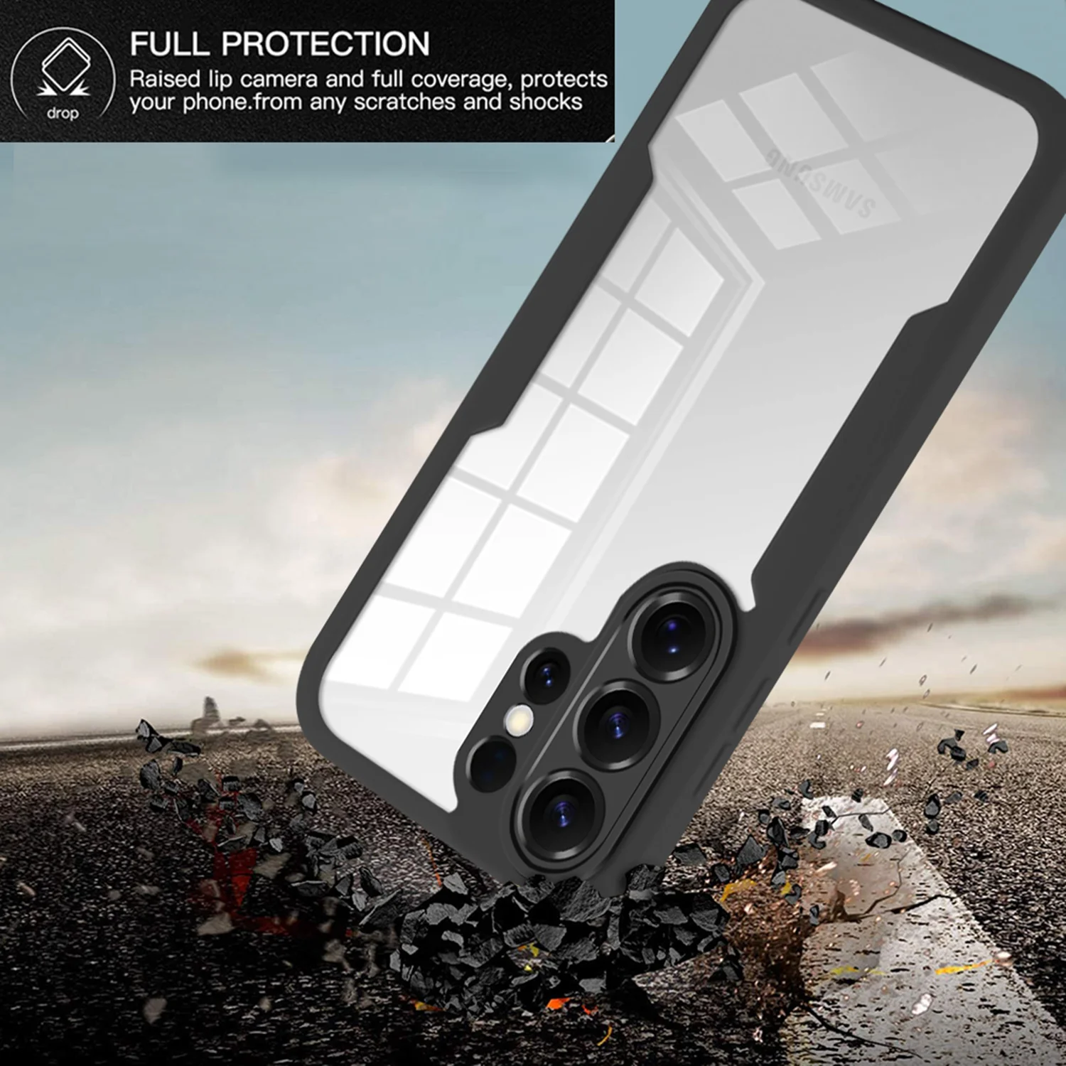 Ultimate Double Layer 360 Protection Case with Clear TPU Soft Film Screen Cover