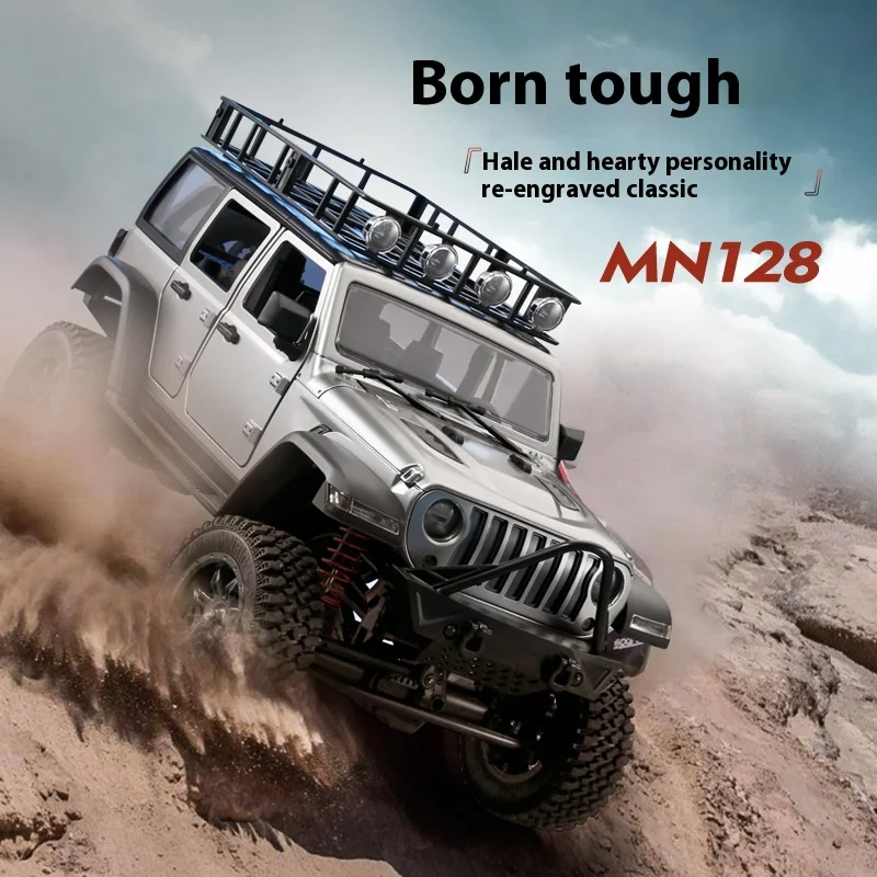 1/12 MN-128 RC Off-Road Climbing Car 2.4G 4WD Climbing Buggy With Led Light All Terrain Off-Road Truck Toys 5