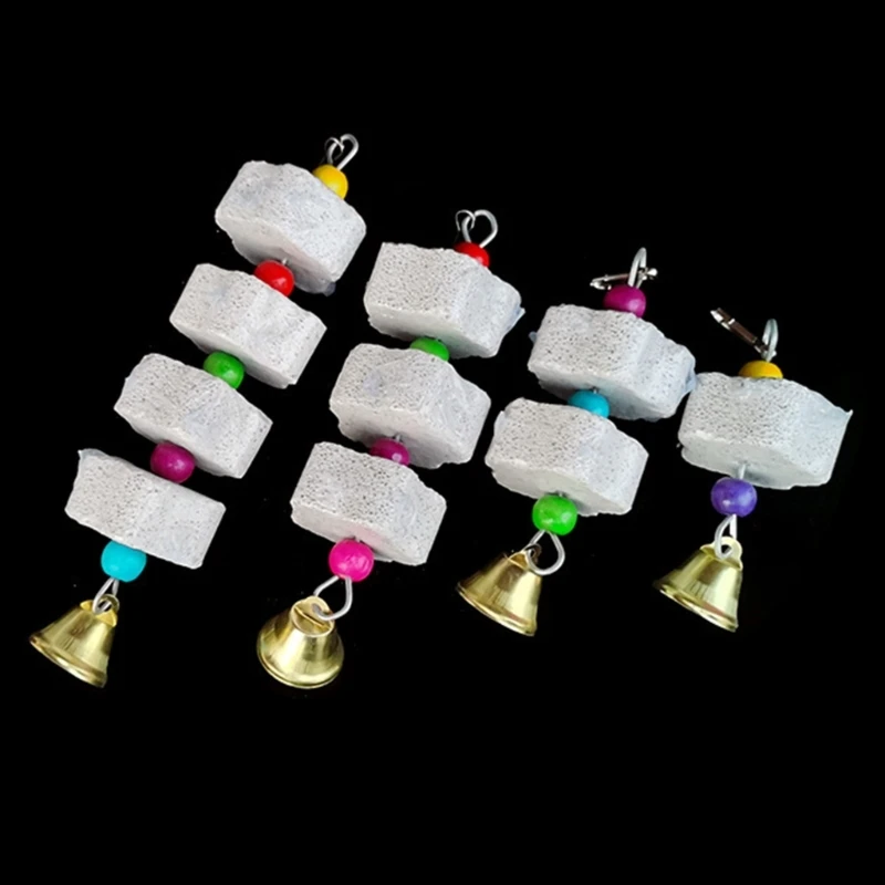 Parrot Molar Stone Parrot Grinding Stone Bird Cage Toy Bird Molar Toy Cage Accessories Chinchilla Squirrel C6UE