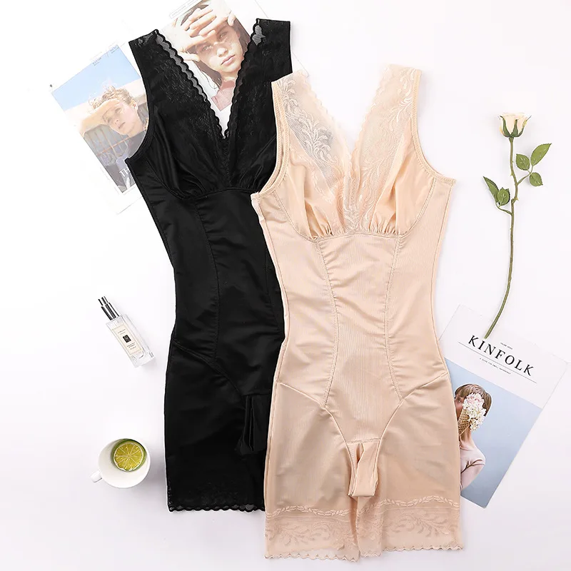 

New Women Bodysuits Slimming Corset Underwear Body Shapers One-piece Postpartum Tummy Shapewear Jumpsuit