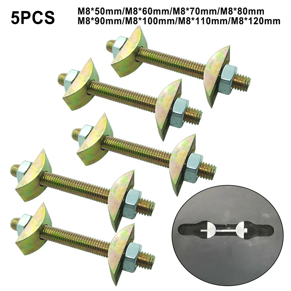 Slimline Toggle Bolt For Compact Laminate Worktop Connecting 5pc