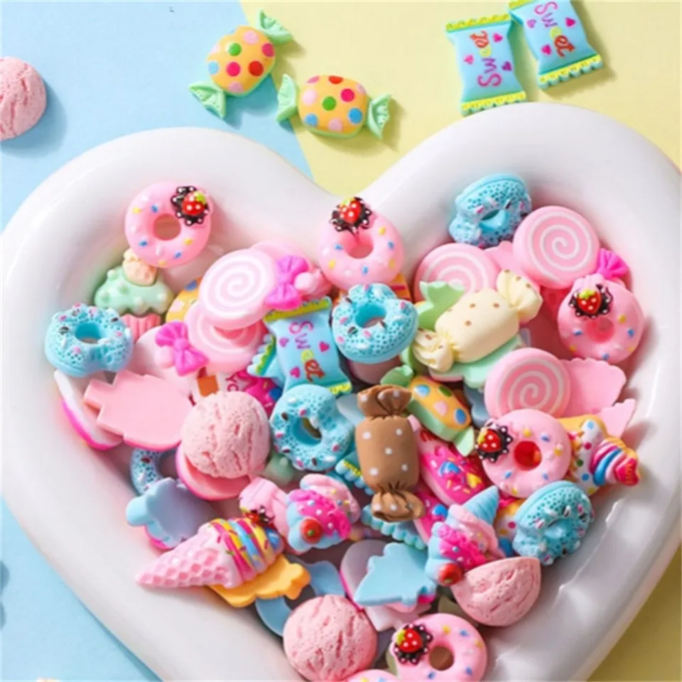 Kawaii Handmade Hair Clips, Color of Your Choice, Random ONE, Cute Decoden Hair Accessories, Each One is Unique