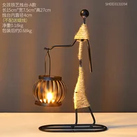 European style personalized creative candle holder Nordic restaurant table decoration bar bar decoration cross-border 5