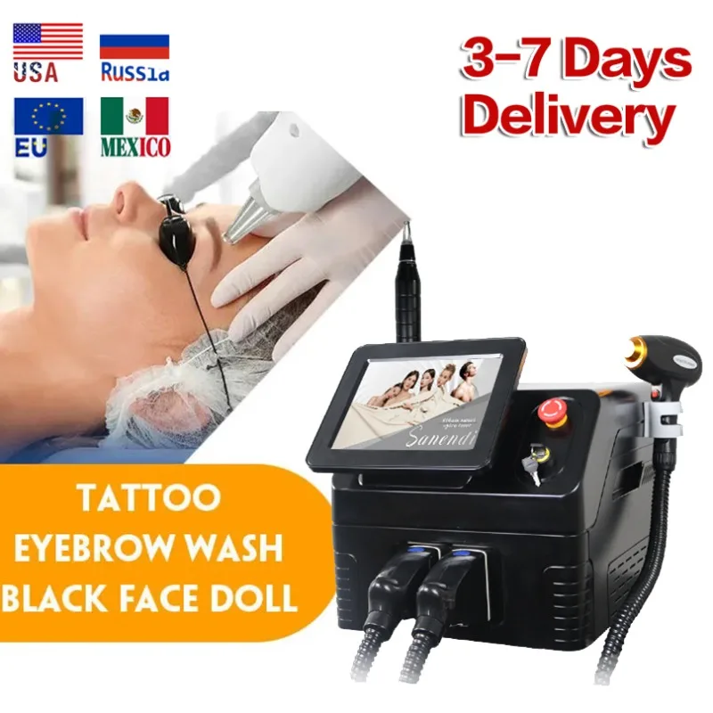 

2 in 1 Picosecond Laser Tattoo Removal laser Diode Laser Hair Removal Multi-function Portable ND Yag carbon peel Q-Switched