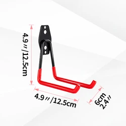 Heavy Duty Wall Hook for Garage and Kitchen Organizer (MU-1PC-red)