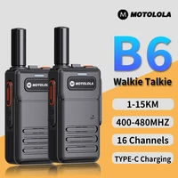 Compact Motolola Mini Walkie Talkie B6 - 16 Channels, Long-Range Fun