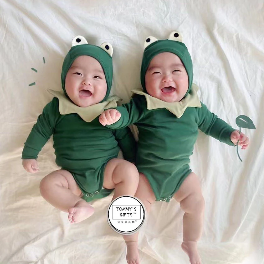 

Umorden Infant Baby Boy Girl Frog Romper Bodysuit Hat Set 3-6M 6-9M 9-12M Spring Autumn Summer Cotton Novelty Clothes