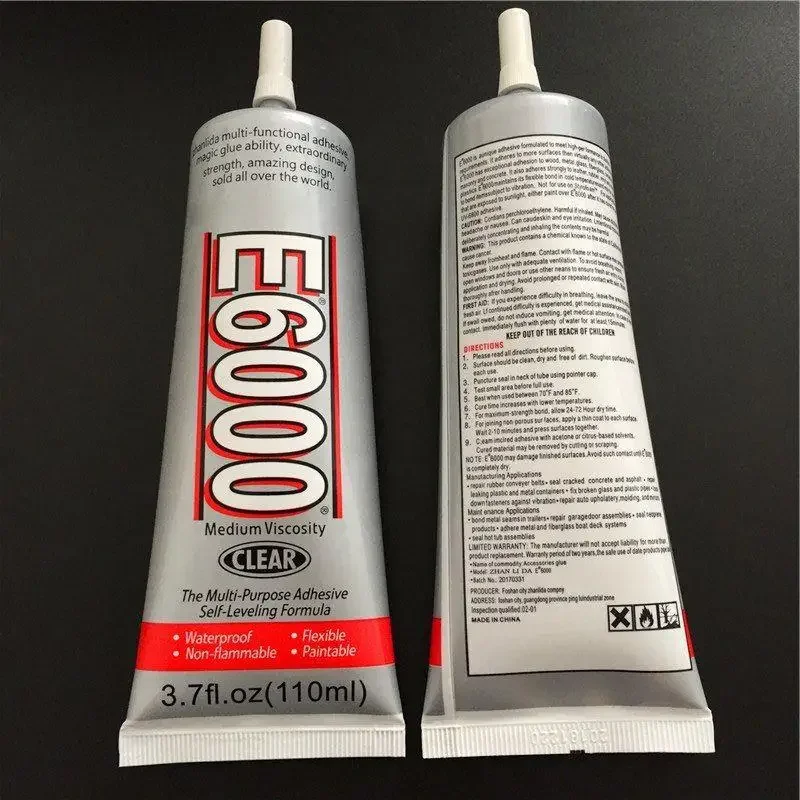 Epoxy adhesive 15/25/50ml E6000 Glue DIY Rhinestones Painting Cloth Metal Fabric Crystal Epoxy Hotfix for Jewelry E6000 Craft Strong Adhesive