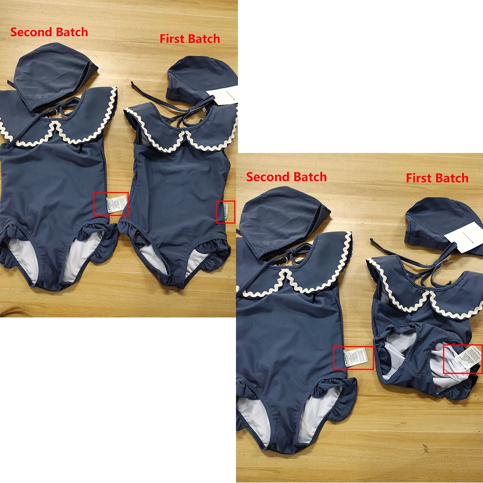 Kids Solid Swimwear Sets Summer Baby Girls Swimsuits One Pieces Holiday Outwear Toddler Children Seaside Swim Bikini
