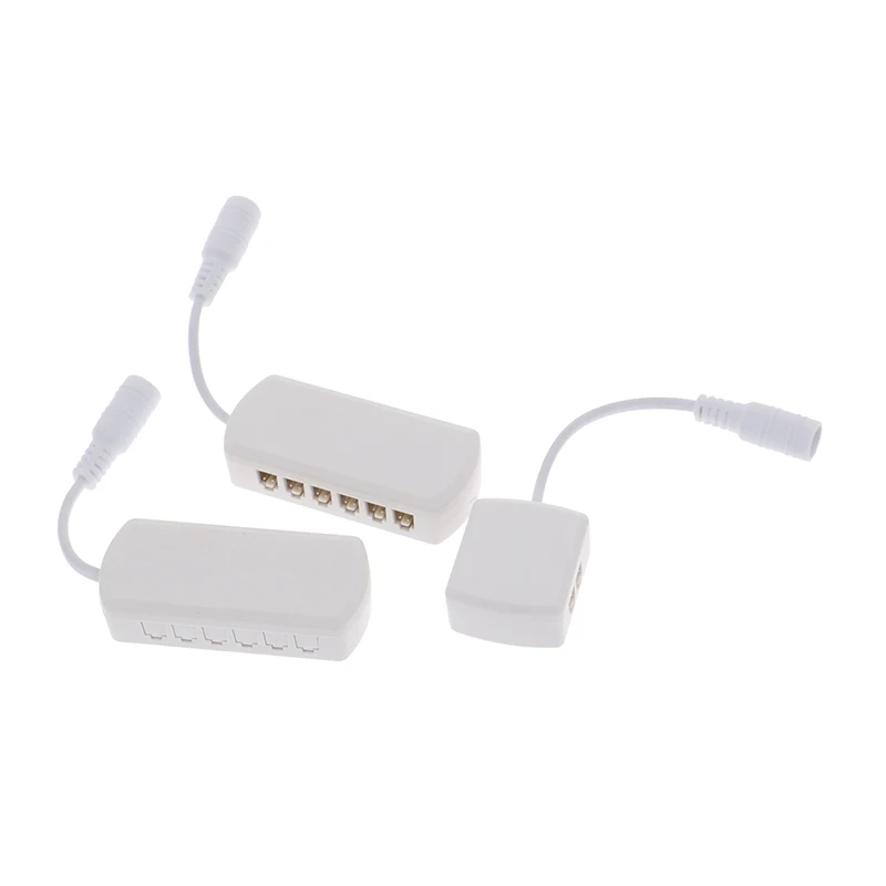 4/6/12Ports 2510 Hub Splitter Junction Box Distributer Connectors Male Plug LED Cabinet Light Adapter 2.54 Spacing Indoor