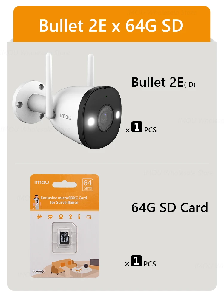 Imou Bullet 2e 4MP cámara de visión nocturna a Color exterior WiFi  Seguridad doméstica impermeable derechos detectar IP Camera - China Cámara  IP, CCTV Cámara