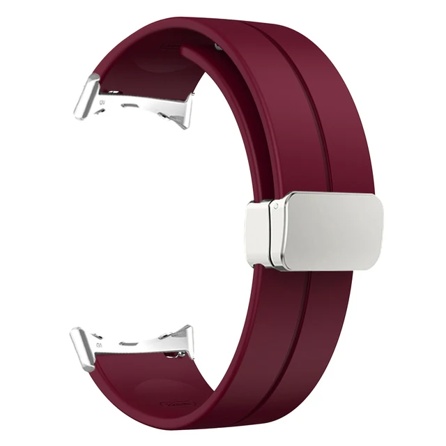 Silicone Magnetic Folding Buckle Sport Wristband Strap