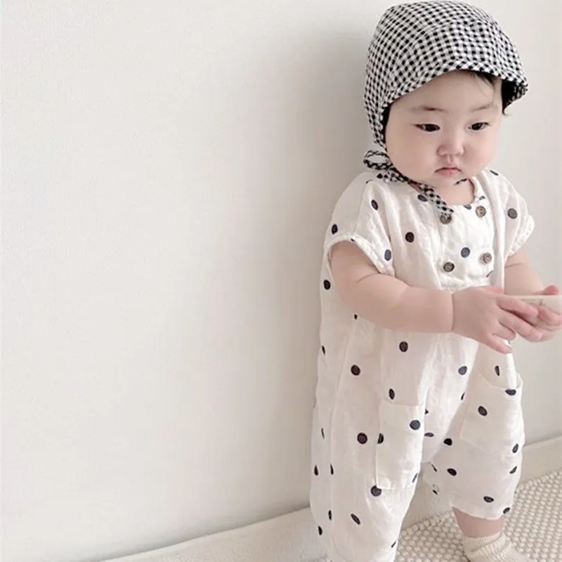 

Trendy Korean Style Rompers for Infants and Toddlers- Breathable and Comfortable Summer Apparel baby boy clothes baby boy